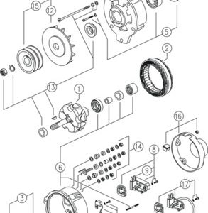 Alternator IVECO URBANWAY URBANWAY 18m CNG benzina 330 cai MAHLE ORIGINAL MG 391