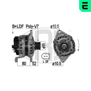 Alternator IVECO DAILY IV caroserie 40C10 V diesel 95 cai ERA 209057A