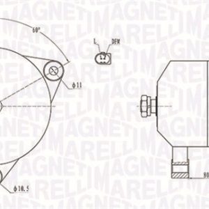 Alternator IVECO MASSIF Station Wagon 3.0 HPI diesel 146 cai MAGNETI MARELLI 063731913010