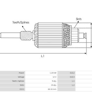 Alternator IVECO DAILY IV caroserie 35C12 V, 35C12 V/P, 35S12 V, 35S12 V/P diesel 116 cai AS-PL A0403(SEG)