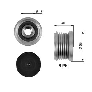 Fulie alternator GATES OAP7097 – IVECO | AutoRival