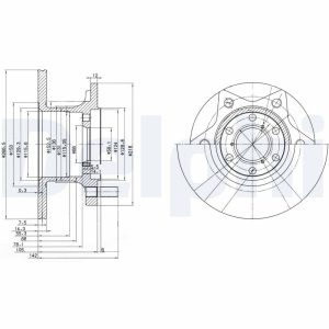 Disc frana DELPHI BG302 – IVECO | AutoRival