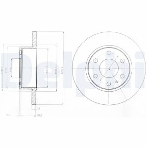 Disc frana DELPHI BG4164 – IVECO | AutoRival