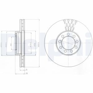 Disc frana DELPHI BG9062 – IVECO | AutoRival