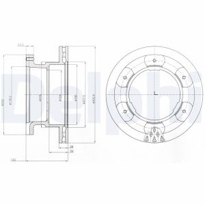 Disc frana DELPHI BG9069 – IVECO | AutoRival