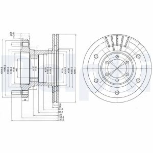 Disc frana DELPHI BG9453 – IVECO | AutoRival