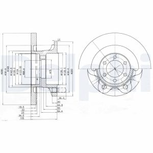 Disc frana DELPHI BG9722 – IVECO | AutoRival