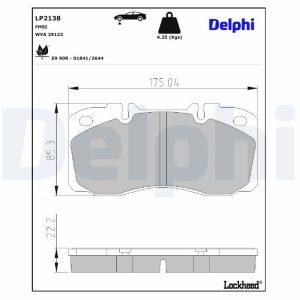 Set placute frana DELPHI LP2138 – IVECO | AutoRival