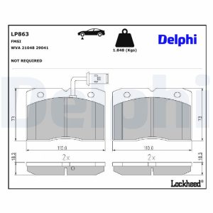Set placute frana DELPHI LP863 – IVECO | AutoRival