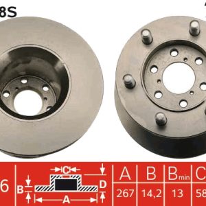 Disc frana TRW DF1758S – IVECO | AutoRival