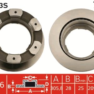 Disc frana TRW DF4993S – IVECO | AutoRival