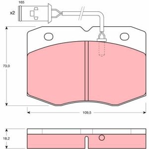 Set placute frana TRW GDB1111 – IVECO | AutoRival