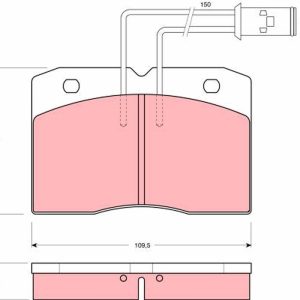 Set placute frana TRW GDB1152 – IVECO | AutoRival