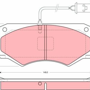 Set placute frana TRW GDB1248 – IVECO | AutoRival
