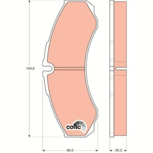 Set placute frana TRW GDB1345 – IVECO | AutoRival