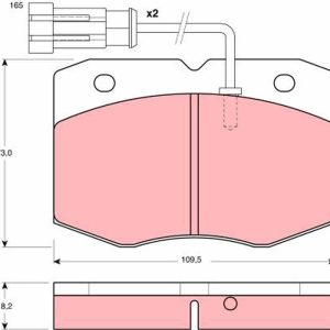 Set placute frana TRW GDB1356 – IVECO | AutoRival