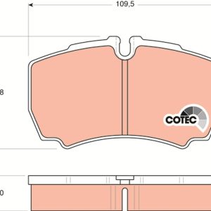 Set placute frana TRW GDB1535 – IVECO | AutoRival