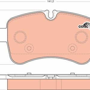 Set placute frana TRW GDB1748 – IVECO | AutoRival