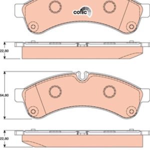 Set placute frana TRW GDB1780 – IVECO | AutoRival