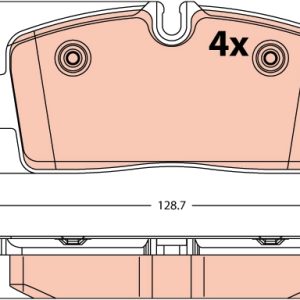 Set placute frana TRW GDB2598 – IVECO | AutoRival