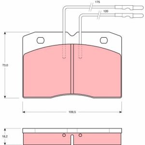 Set placute frana TRW GDB343 – IVECO | AutoRival
