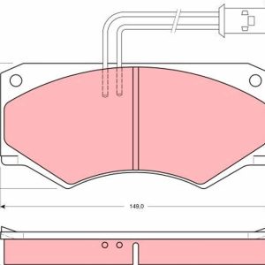 Set placute frana TRW GDB390 – IVECO | AutoRival