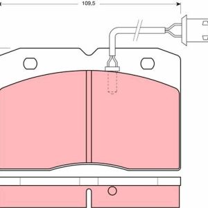 Set placute frana TRW GDB478 – IVECO | AutoRival