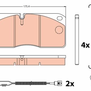 Set placute frana TRW GDB5005 – IVECO | AutoRival