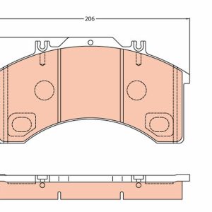Set placute frana TRW GDB5022 – IVECO | AutoRival