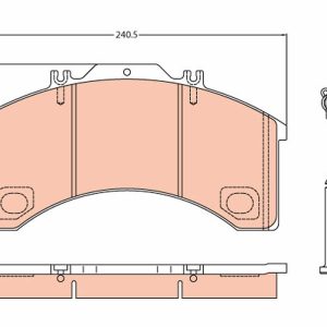 Set placute frana TRW GDB5024 – IVECO | AutoRival