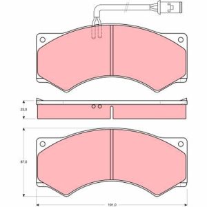 Set placute frana TRW GDB5054 – IVECO | AutoRival