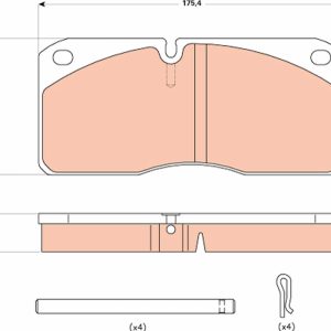 Set placute frana TRW GDB5058 – IVECO | AutoRival