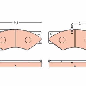 Set placute frana TRW GDB5062 – IVECO | AutoRival