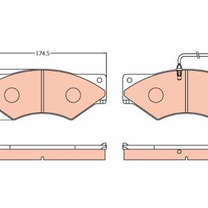 Set placute frana TRW GDB5063 – IVECO | AutoRival