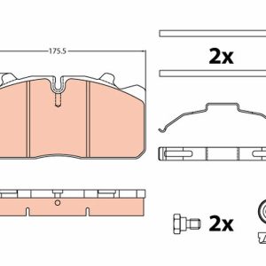 Set placute frana TRW GDB5069 – IVECO | AutoRival