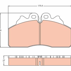 Set placute frana TRW GDB5113 – IVECO | AutoRival