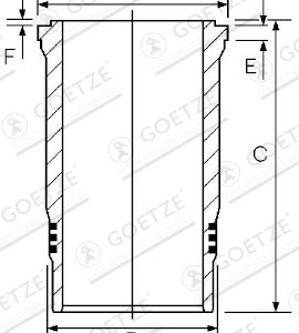 Camasa cilindru GOETZE ENGINE 15-260050-10 – IVECO | AutoRival