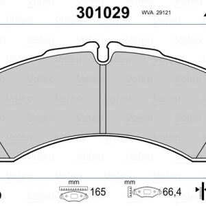 Set placute frana VALEO 301029 – IVECO | AutoRival