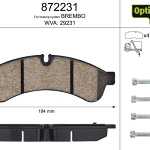 Set placute frana VALEO 872231 – IVECO | AutoRival