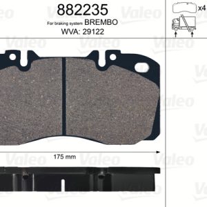 Set placute frana VALEO 882235 – IVECO | AutoRival