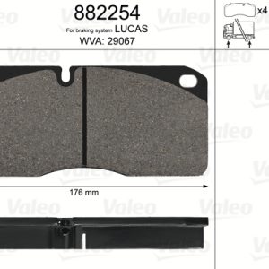 Set placute frana VALEO 882254 – IVECO | AutoRival