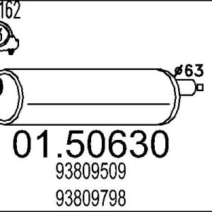 Toba esapamet intermediara MTS 01.50630 – IVECO | AutoRival