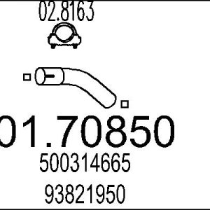Racord evacuare MTS 01.70850 – IVECO | AutoRival
