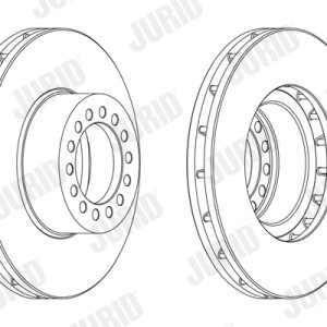 Disc frana JURID 569265J – IVECO | AutoRival