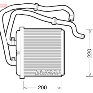 Schimbator de caldura incalzire habitaclu DENSO DRR12003 – IVECO | AutoRival