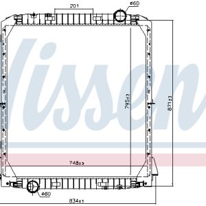 Radiator racire motor NISSENS 606285