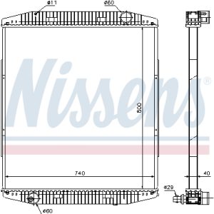 Radiator racire motor NISSENS 619730