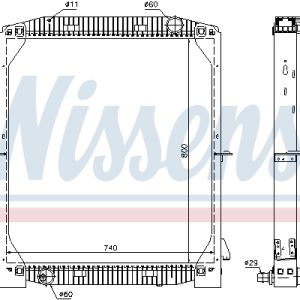 Radiator racire motor NISSENS 61973A