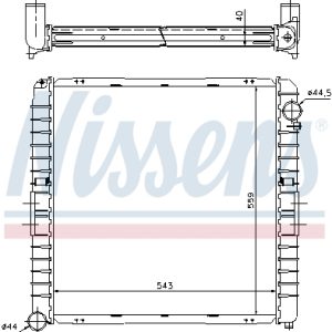 Radiator racire motor NISSENS 62345A