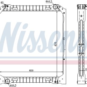 Radiator racire motor NISSENS 62349A